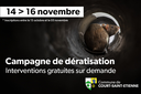 Campagne de dératisation du 14 au 16 novembre