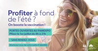 Vaccin Pfizer sans rendez-vous au PAMexpo ce jeudi 1er juillet