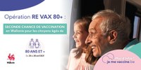 Opération « Re Vax 80+ » en Wallonie : Seconde chance de vaccination pour les citoyens âgés de 80 ans et plus